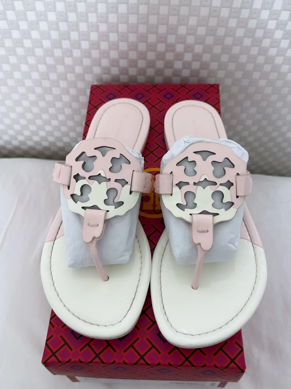 Tory Burch leather thong